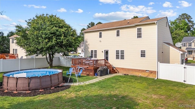 7012 Autumn Point Dr, North Chesterfield, VA 23234 - back of house with a wooden deck
