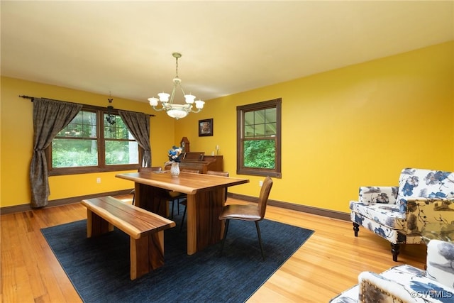 14421 Clazemont Rd, Montpelier, VA 23192 - dining space featuring a chandelier and light wood-style flooring