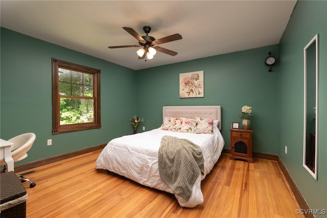 14421 Clazemont Rd, Montpelier, VA 23192 - bedroom with wood finished floors and a ceiling fan