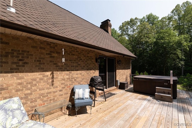 14421 Clazemont Rd, Montpelier, VA 23192 - deck featuring a hot tub