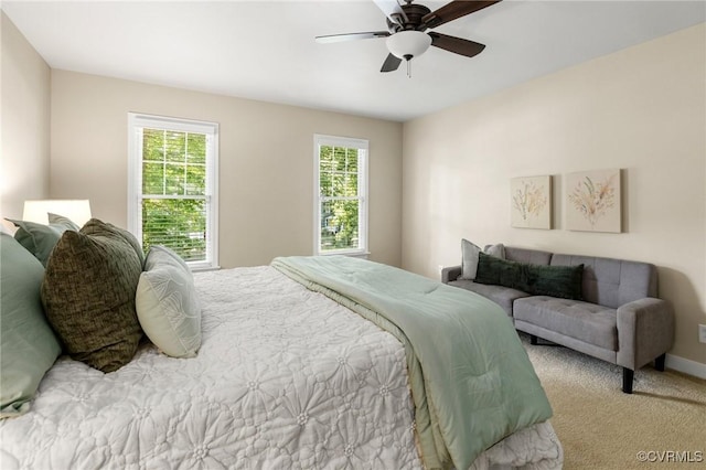 15210 Powell Grove Rd, Midlothian, VA 23112 - bedroom with carpet floors and a ceiling fan