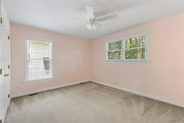 15210 Powell Grove Rd, Midlothian, VA 23112 - empty room featuring light carpet and ceiling fan