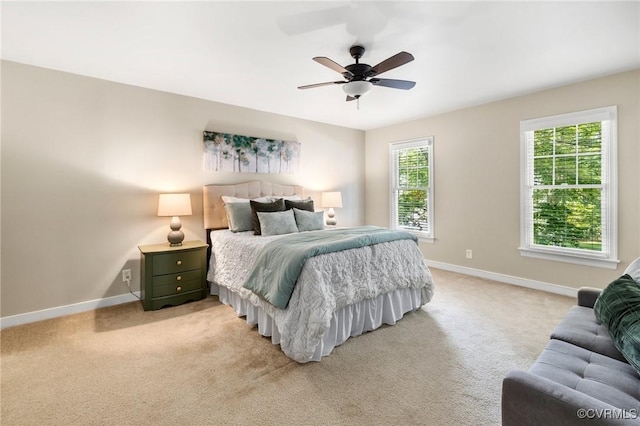 15210 Powell Grove Rd, Midlothian, VA 23112 - bedroom with light carpet and ceiling fan
