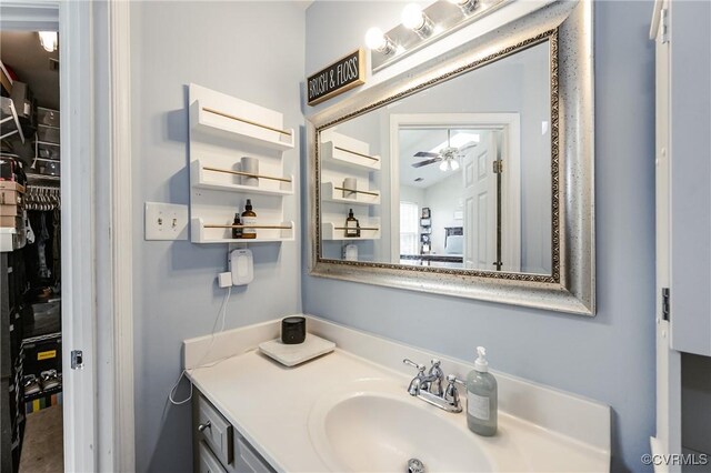 2906 Mary Beth Ln, Henrico, VA 23060 - bathroom featuring vanity and a ceiling fan