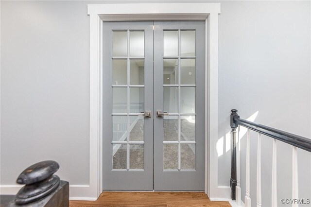 120 Drybridge Ct, Henrico, VA 23150 - detailed view of french doors and wood finished floors