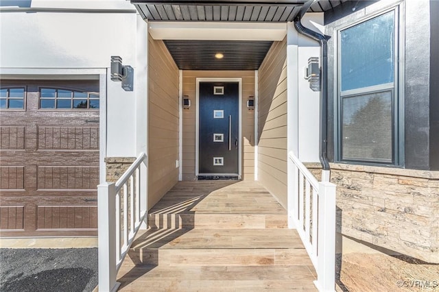 120 Drybridge Ct, Henrico, VA 23150 - doorway to property featuring stone siding