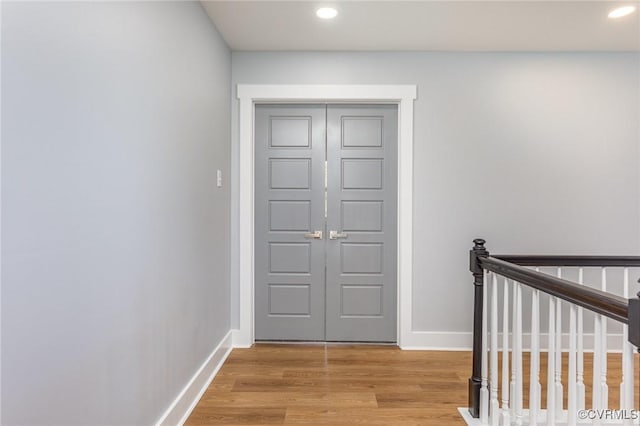 120 Drybridge Ct, Henrico, VA 23150 - foyer entrance featuring baseboards, light wood-style floors, and recessed lighting