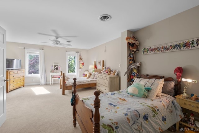 532 Fords Rd, Manakin Sabot, VA 23103 - bedroom featuring light carpet and ceiling fan