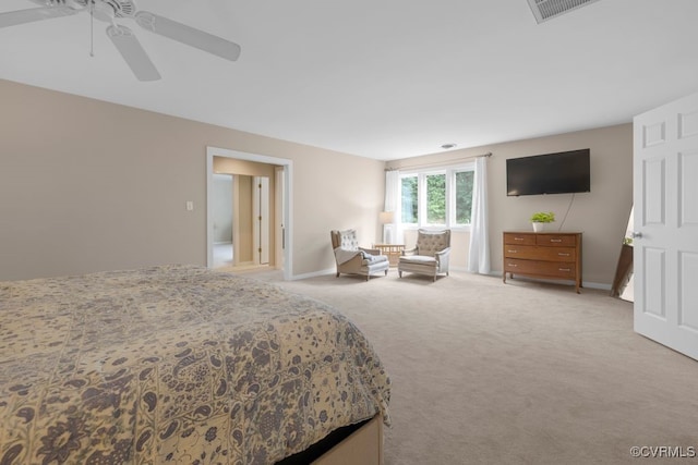 532 Fords Rd, Manakin Sabot, VA 23103 - bedroom with carpet floors, a ceiling fan, and baseboards