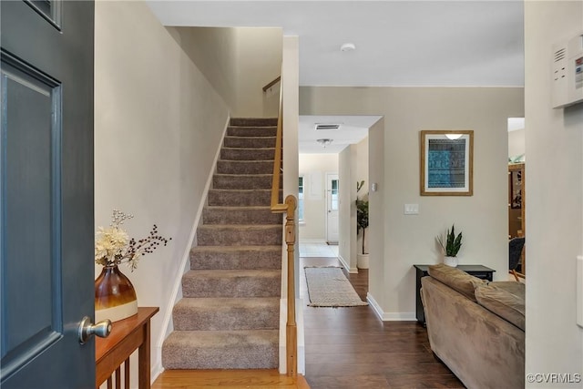 4613 Milfax Rd, Chesterfield, VA 23224 - stairway featuring wood finished floors and baseboards