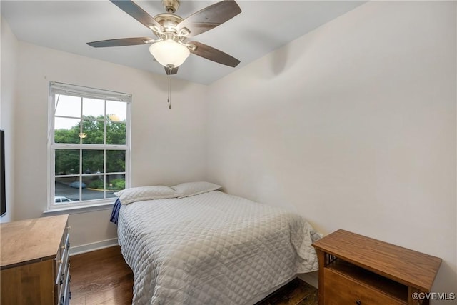 4613 Milfax Rd, Chesterfield, VA 23224 - bedroom with dark wood finished floors and a ceiling fan