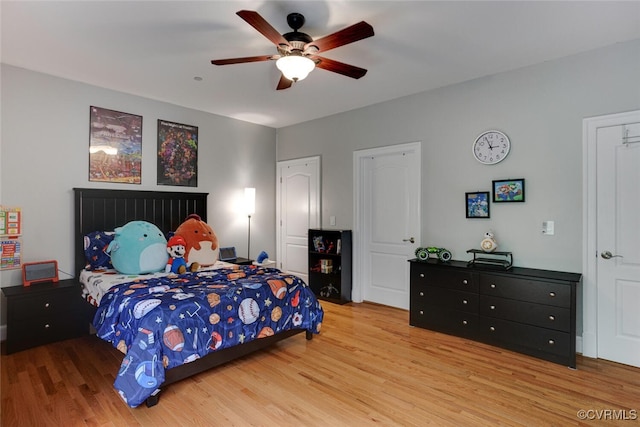 11715 Triple Notch Ter, Henrico, VA 23233 - bedroom featuring wood finished floors, two closets, and ceiling fan