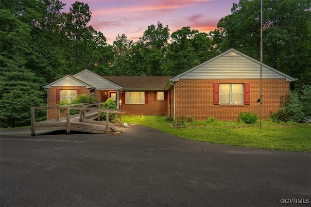 3786 Donavon Mill Ct, Powhatan, VA 23139 - ranch-style home with brick siding and a front lawn