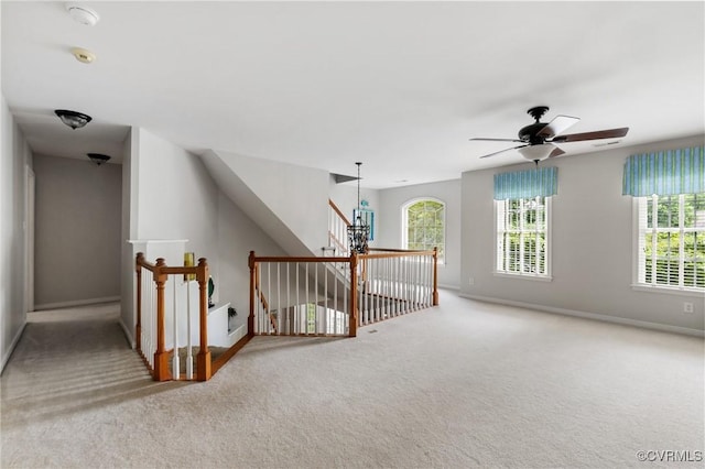 11601 Shadow Run Ln, Glen Allen, VA 23059 - carpeted empty room with a smoke detector, a ceiling fan, and baseboards