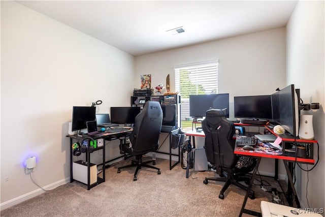 3612 Roselawn Ter, Hopewell, VA 23860 - carpeted home office featuring baseboards
