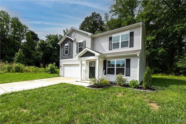 3612 Roselawn Ter, Hopewell, VA 23860 - traditional-style house featuring an attached garage, concrete driveway, and a front yard