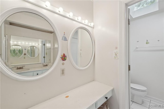 5910 Harbourwood Pl, Chesterfield, VA 23112 - bathroom featuring toilet, tile patterned flooring, and vanity