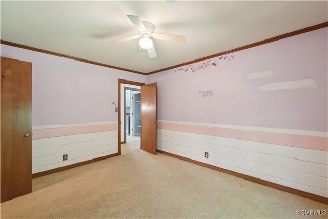 5910 Harbourwood Pl, Chesterfield, VA 23112 - unfurnished room featuring carpet flooring, a ceiling fan, baseboards, and ornamental molding