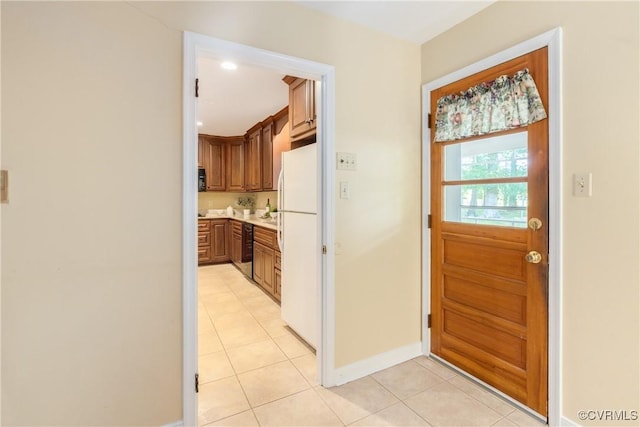 5441 Claridge Dr, Chesterfield, VA 23832 - doorway featuring light tile patterned floors and baseboards