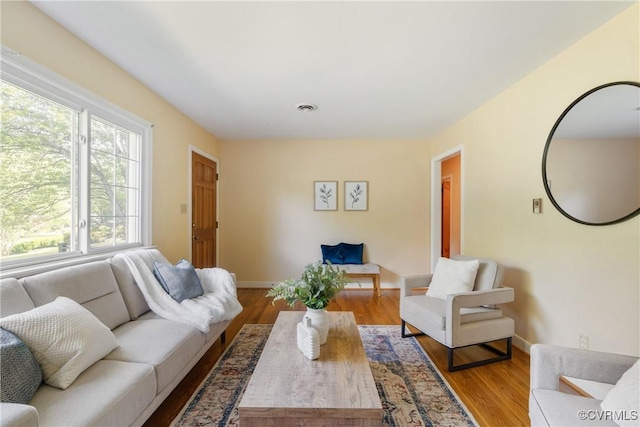 5441 Claridge Dr, Chesterfield, VA 23832 - living room with wood finished floors and baseboards