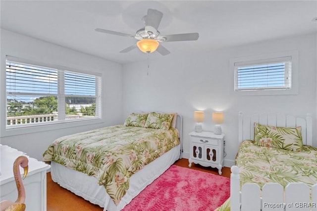 224 Oyster Creek Dr, White Stone, VA 22578 - bedroom with a ceiling fan