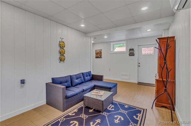 224 Oyster Creek Dr, White Stone, VA 22578 - living room featuring wood finished floors and baseboards