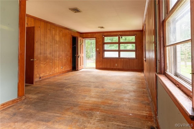4 W Jerald St, Henrico, VA 23075 - empty room with baseboards, wood walls, and wood finished floors