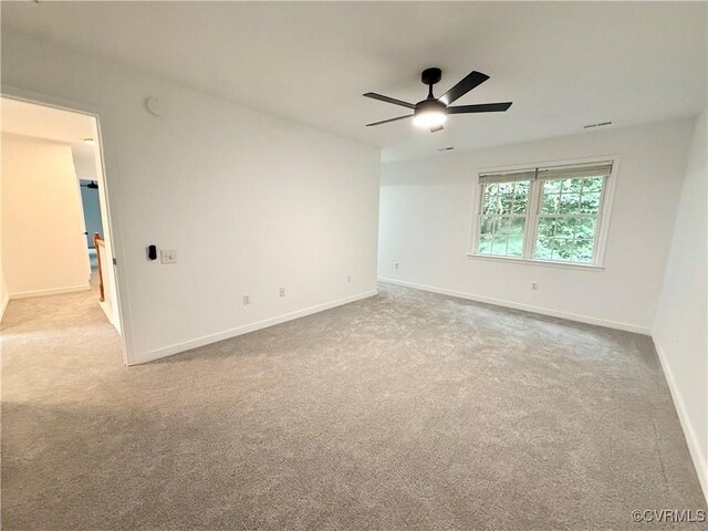 4608 Stoney Creek Pkwy, Chester, VA 23831 - carpeted spare room with a ceiling fan, baseboards, and a smoke detector