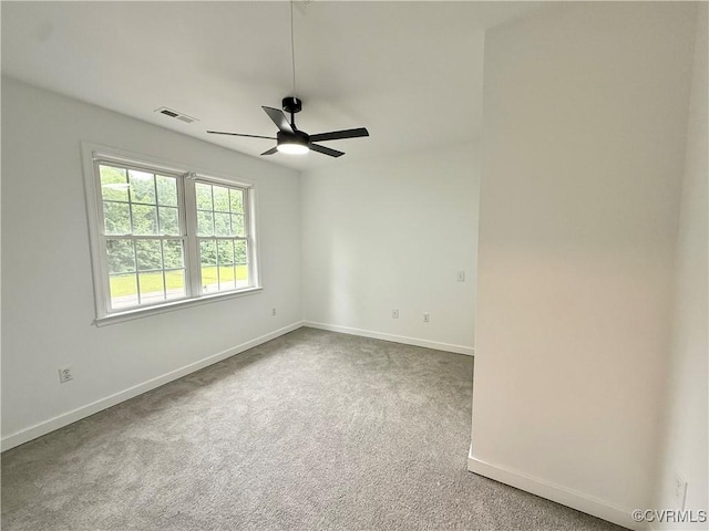 4608 Stoney Creek Pkwy, Chester, VA 23831 - carpeted empty room featuring baseboards and ceiling fan