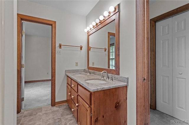 325 Hamlet Rd, Manakin Sabot, VA 23103 - bathroom featuring double vanity and a closet