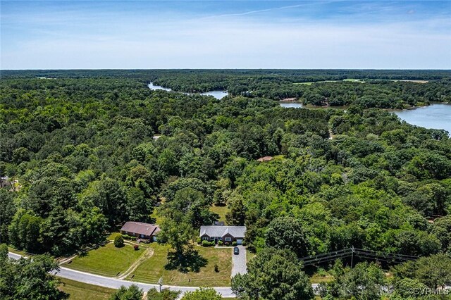 327 White Sand Dr, Heathsville, VA 22473 - aerial view of a heavily wooded area and a nearby body of water