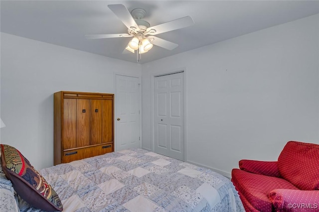 327 White Sand Dr, Heathsville, VA 22473 - bedroom featuring carpet and a ceiling fan