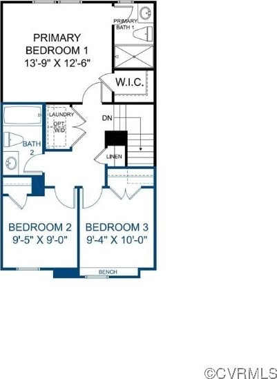 3405 Pond Aly, Richmond, VA 23234 - property floor plan