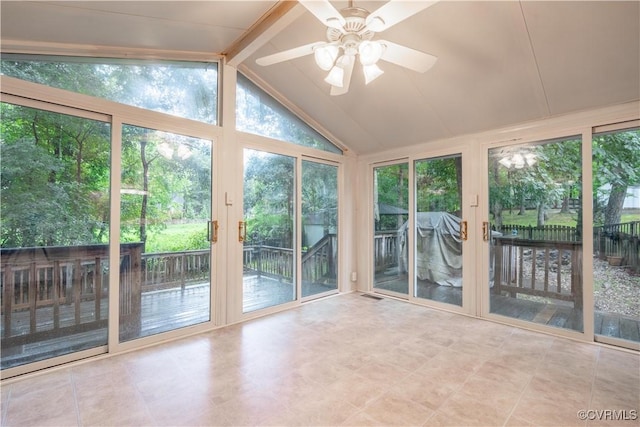 13100 Spring Trace Pl, Midlothian, VA 23112 - unfurnished sunroom with vaulted ceiling