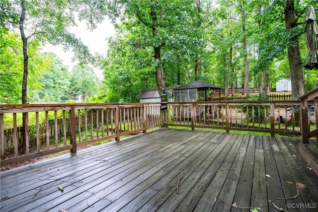 13100 Spring Trace Pl, Midlothian, VA 23112 - deck featuring a gazebo