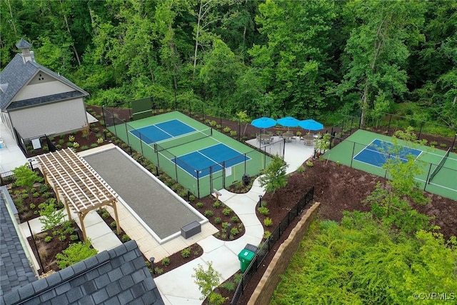 9008 Mirage Mews, Richmond, VA 23238 - aerial view of a heavily wooded area