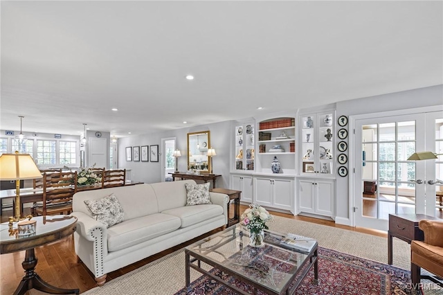 20031 Woodland Fox Ln, Rockville, VA 23146 - living room featuring recessed lighting and light wood-style flooring