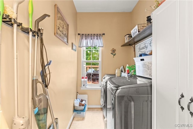 8412 Newbys Mill Dr, Chesterfield, VA 23832 - washroom with washing machine and dryer and baseboards