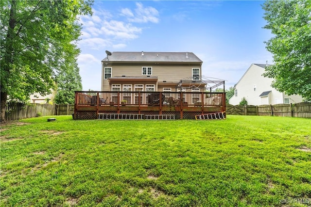 8412 Newbys Mill Dr, Chesterfield, VA 23832 - rear view of house with a deck and a fenced backyard