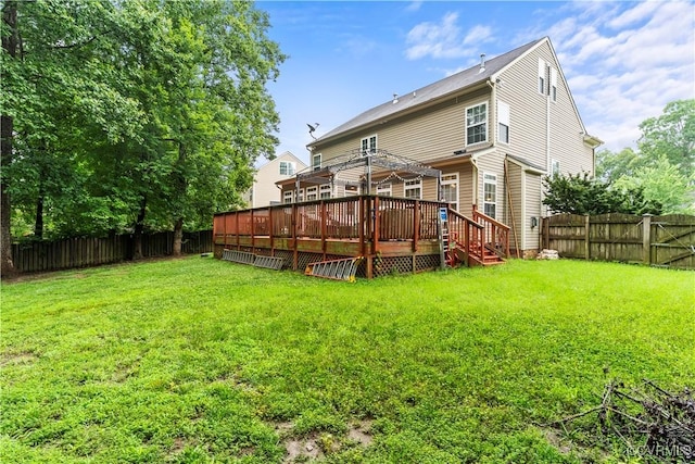 8412 Newbys Mill Dr, Chesterfield, VA 23832 - back of property featuring a fenced backyard and a deck