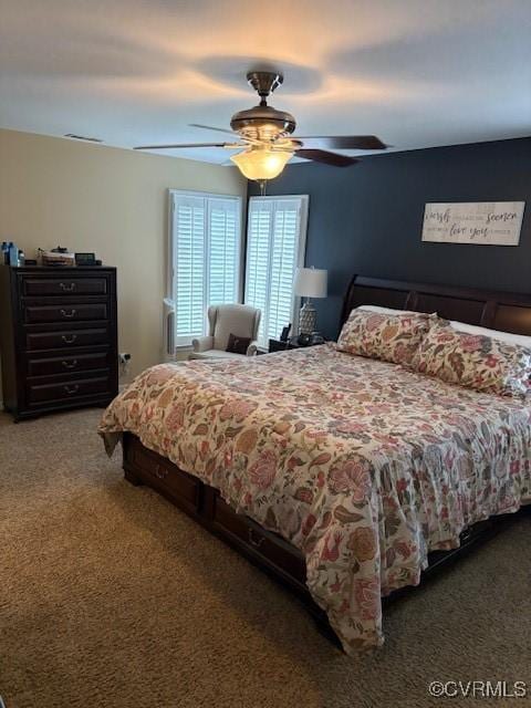 11292 Silverstone Dr, Mechanicsville, VA 23116 - carpeted bedroom with ceiling fan