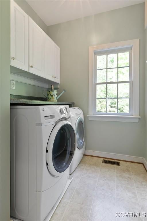 522 Hunt Field Rd, Manakin Sabot, VA 23103 - washroom featuring cabinet space, washer and clothes dryer, and baseboards