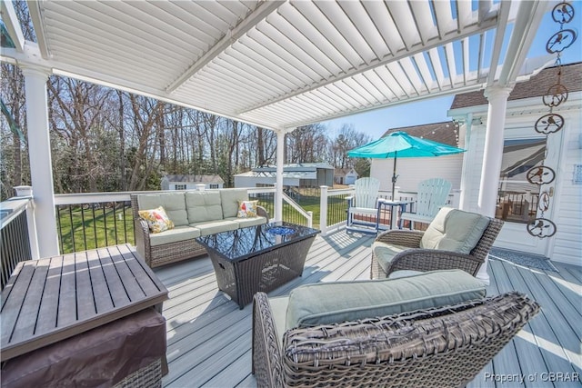 274 Meadow Dr, Tappahannock, VA 22560 - deck with outdoor lounge area