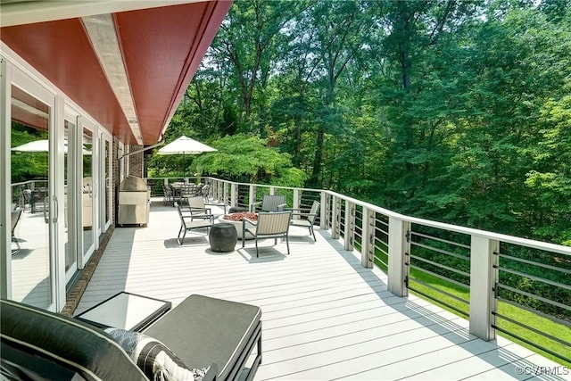 2940 Queenswood Rd, Midlothian, VA 23113 - deck with an outdoor fire pit