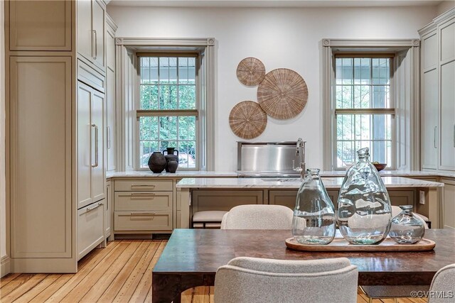 2311 E Broad St, Richmond, VA 23223 - dining space with light wood finished floors
