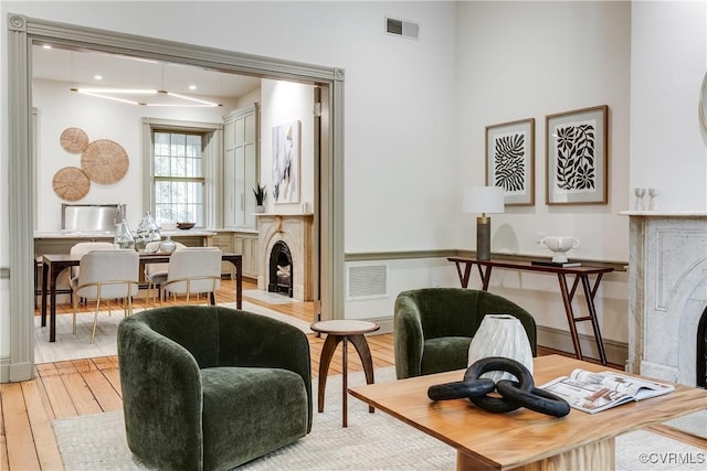 2311 E Broad St, Richmond, VA 23223 - office space with a fireplace and light wood-style floors