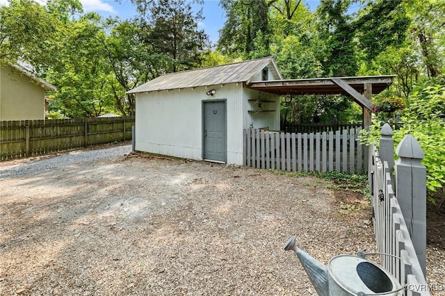 4500 Forest Hill Ave, Richmond, VA 23225 - view of outdoor structure featuring driveway