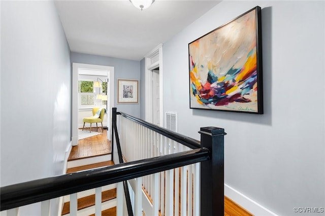4500 Forest Hill Ave, Richmond, VA 23225 - stairway with wood finished floors and baseboards