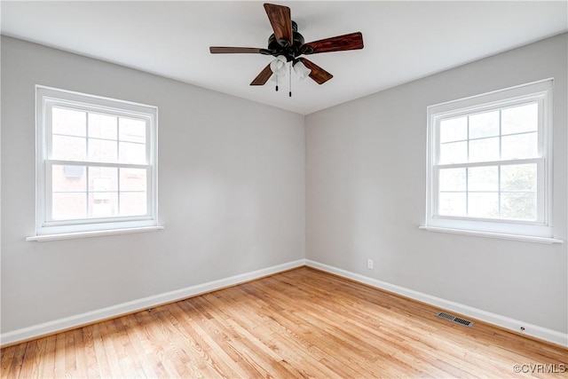 6904 Three Chopt Rd, Richmond, VA 23226 - unfurnished room with baseboards, healthy amount of natural light, and light wood-type flooring