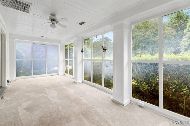 1601 Princeton Rd, Richmond, VA 23227 - unfurnished sunroom featuring carpet and plenty of natural light